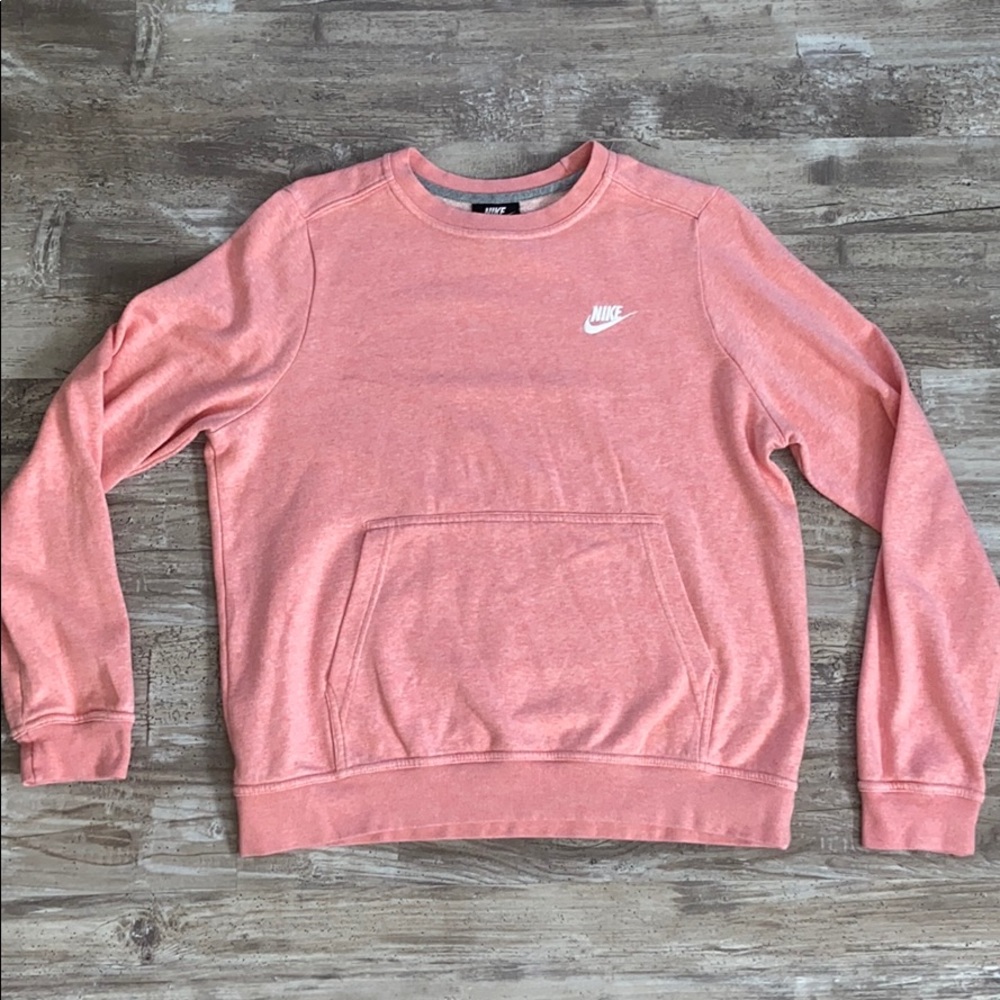 Nike pink crew neck